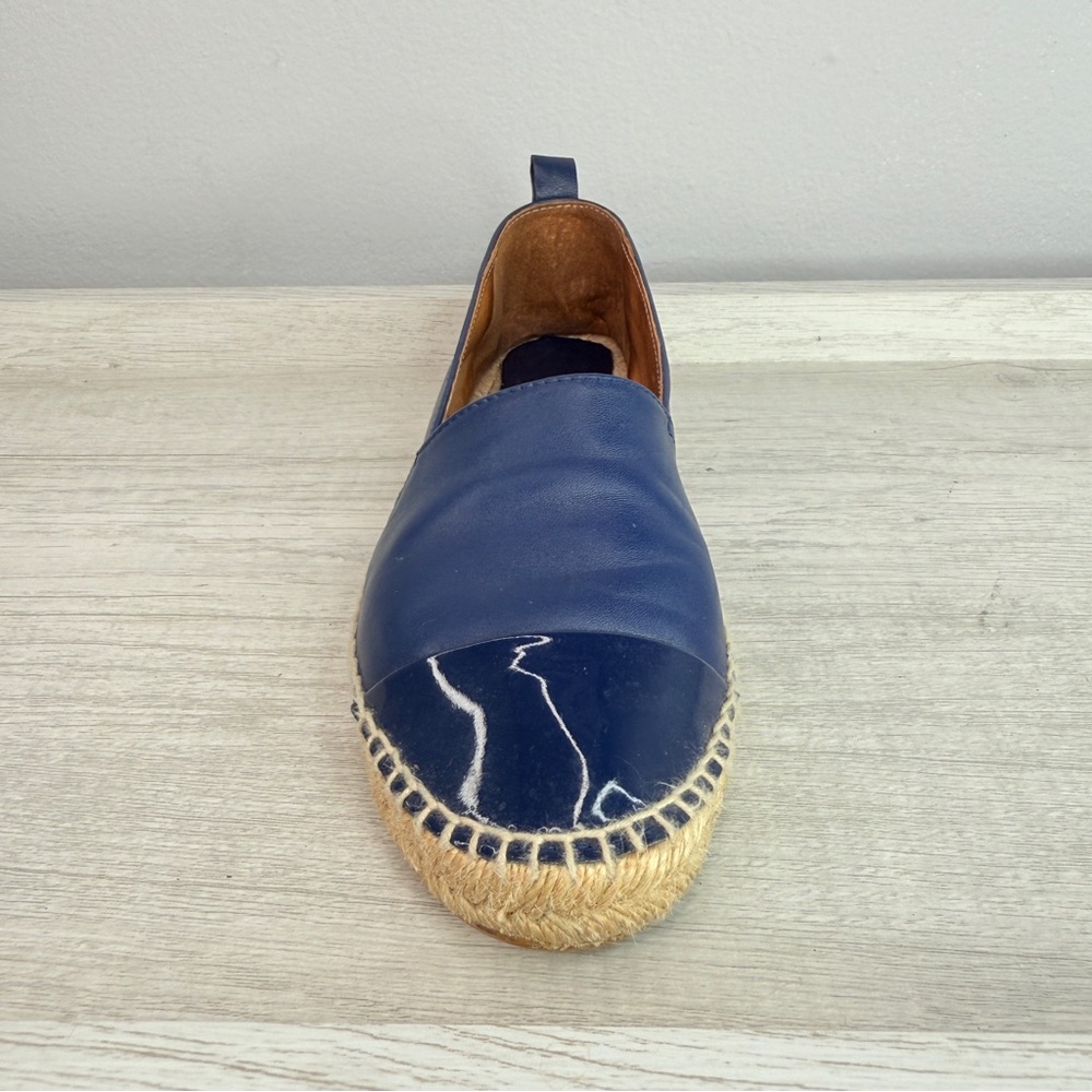 Like New! Patricia Green Lynn blue leather espadrilles size 6 - Picture 4 of 13
